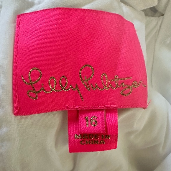 Lilly Pulitzer Shelli Eyelet Dress Size 16 - Picture 8 of 11